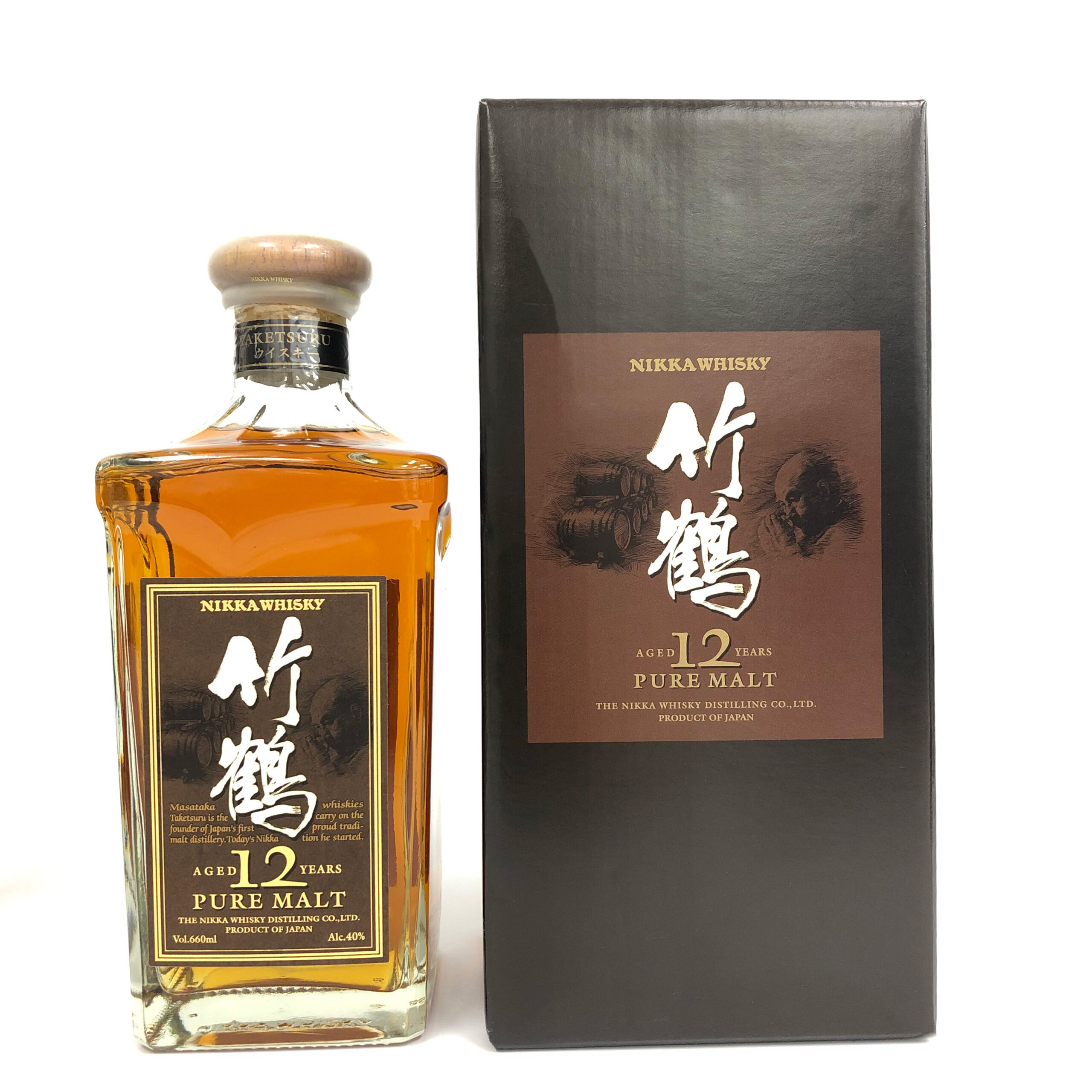 【Nikka Taketsuru series.】「Nikka Taketsuru 12year.」Inheriting the founder Masataka Taketsuru's wish "Let as many Japanese as possible enjoy authentic whisky", the whisky has two attractions: "deep richness and flavor" and "soft and easy drinking".